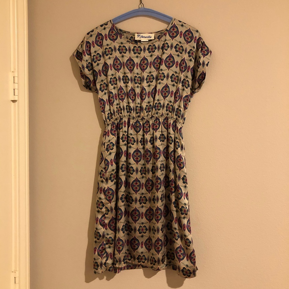 Francesca’s patterned dress